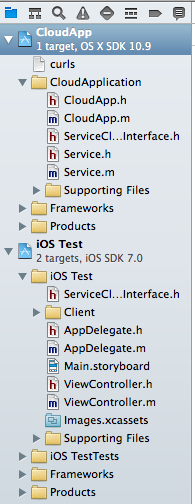A screenshot which shows the new workspace structure